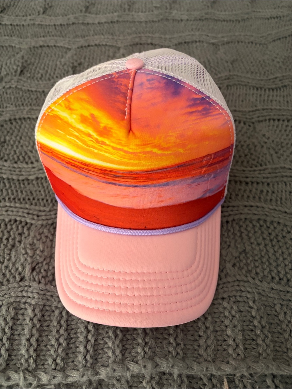 Pink Sunset Trucker Hat for women